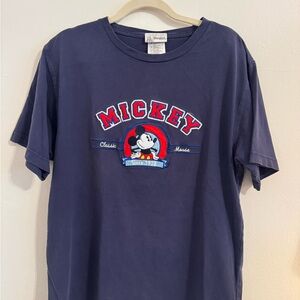 Disney Navy Tee with Red and White Mickey Design